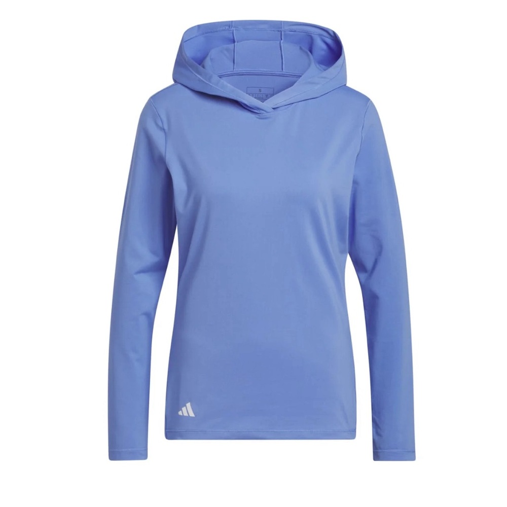 Adidas Women’s long sleeve hoodie pullover Size XS. Periwinkle blue.